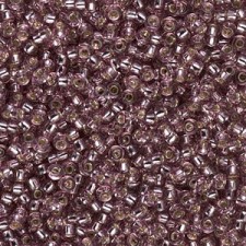 Miyuki rocailles Perlen 11/0 - Smoky amy silver lined 11-12
